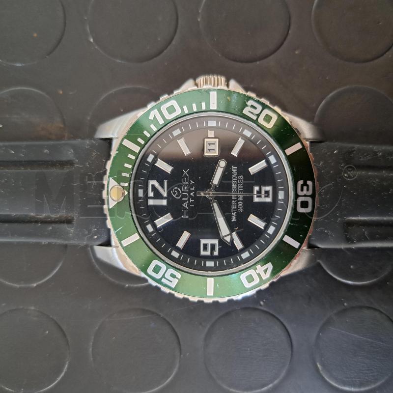 OROLOGIO HAUREX ITALY CAIMANO ACCIAIO VERDE ITALIAN DESIGN  | Mercatino dell'Usato Ottaviano 4