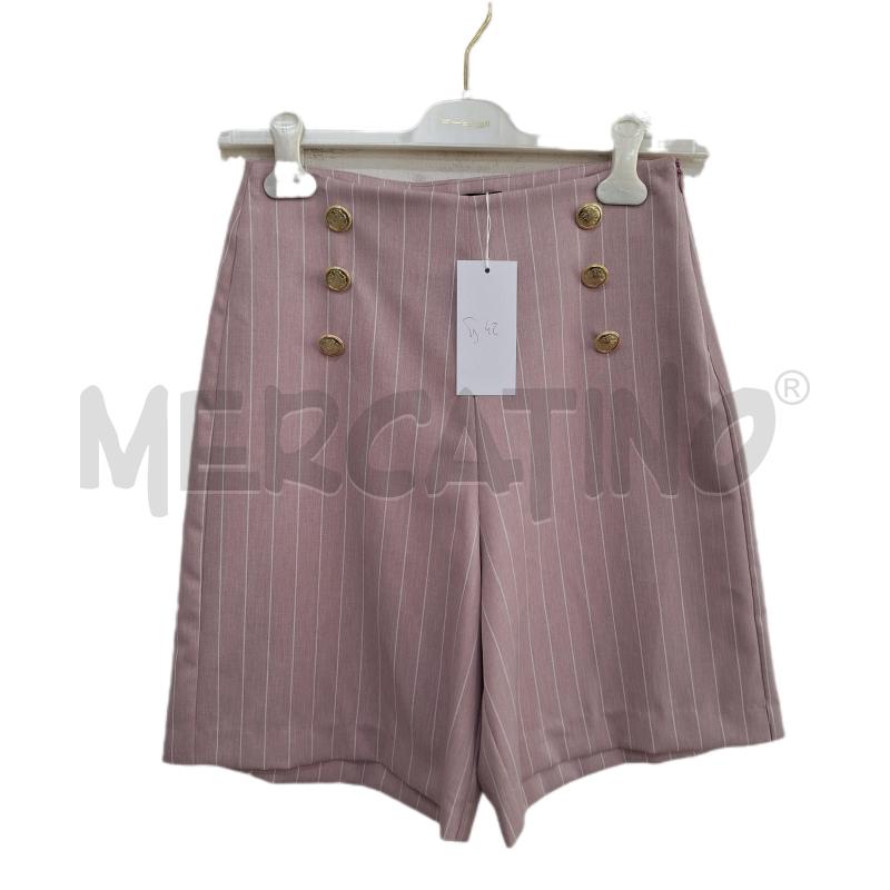 PANTALONCINO DONNA BB POMPEI ROSA GESSATO | Mercatino dell'Usato Ottaviano 1