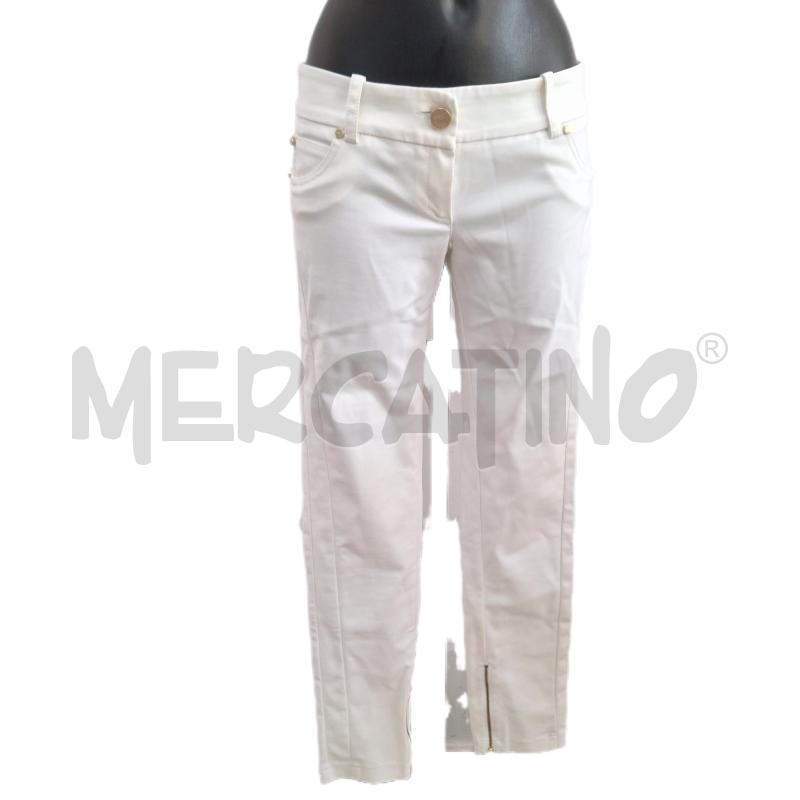 PANTALONE DONNA ELISABETTA FRANCHI BIANCO | Mercatino dell'Usato Ottaviano 1
