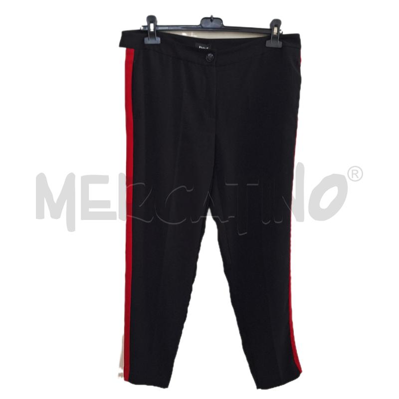 PANTALONE DONNA EMME MARELLA NERO RIGA  | Mercatino dell'Usato Ottaviano 1