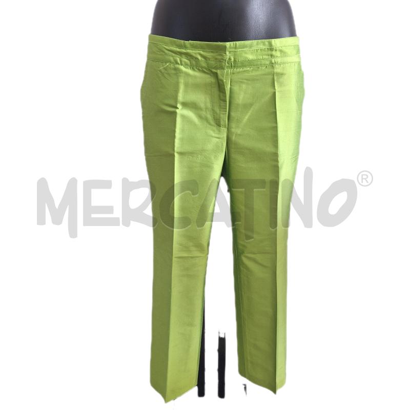 PANTALONE DONNA HENRY COTTONS VERDE SETA | Mercatino dell'Usato Ottaviano 1