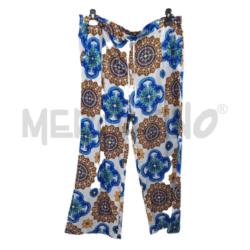 PANTALONE DONNA LIU-JO BEACHWEAR BIANCO BLU | Mercatino dell'Usato Ottaviano 1