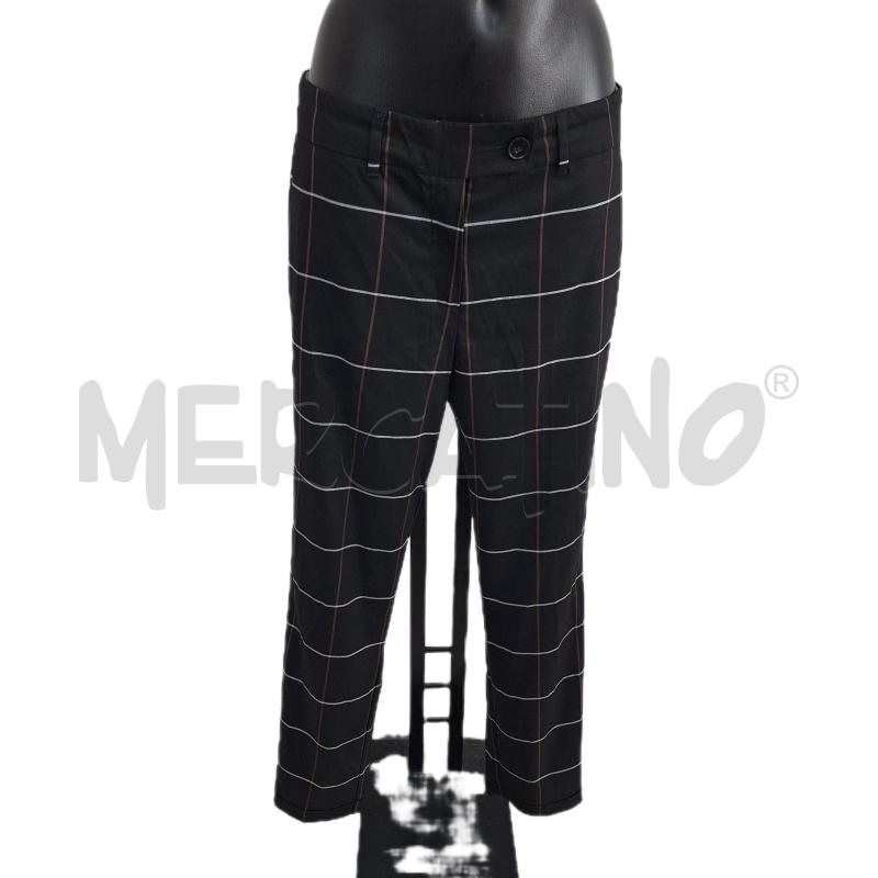 PANTALONE DONNA MARELLA NERO RIGA BEIGE | Mercatino dell'Usato Ottaviano 1