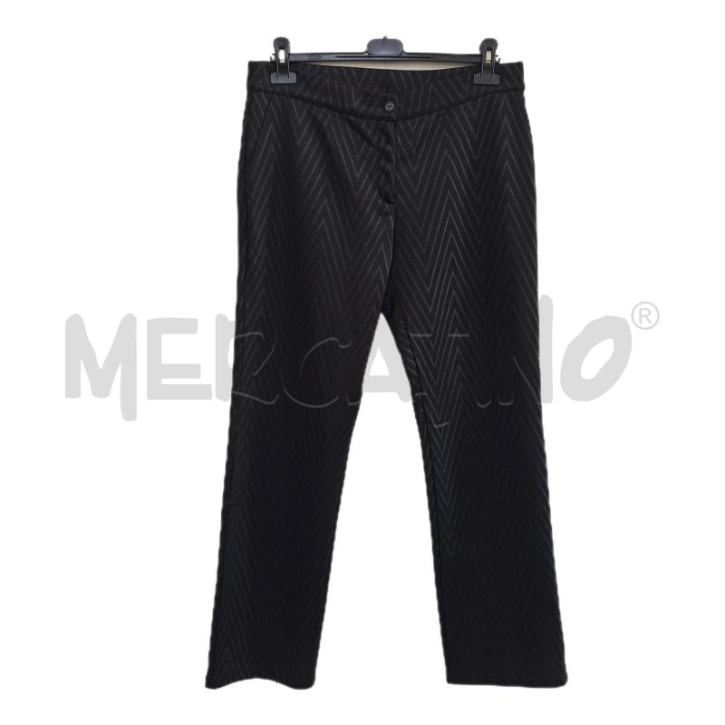 PANTALONE DONNA TWIN-SET NERO ZIGZAG | Mercatino dell'Usato Ottaviano 1