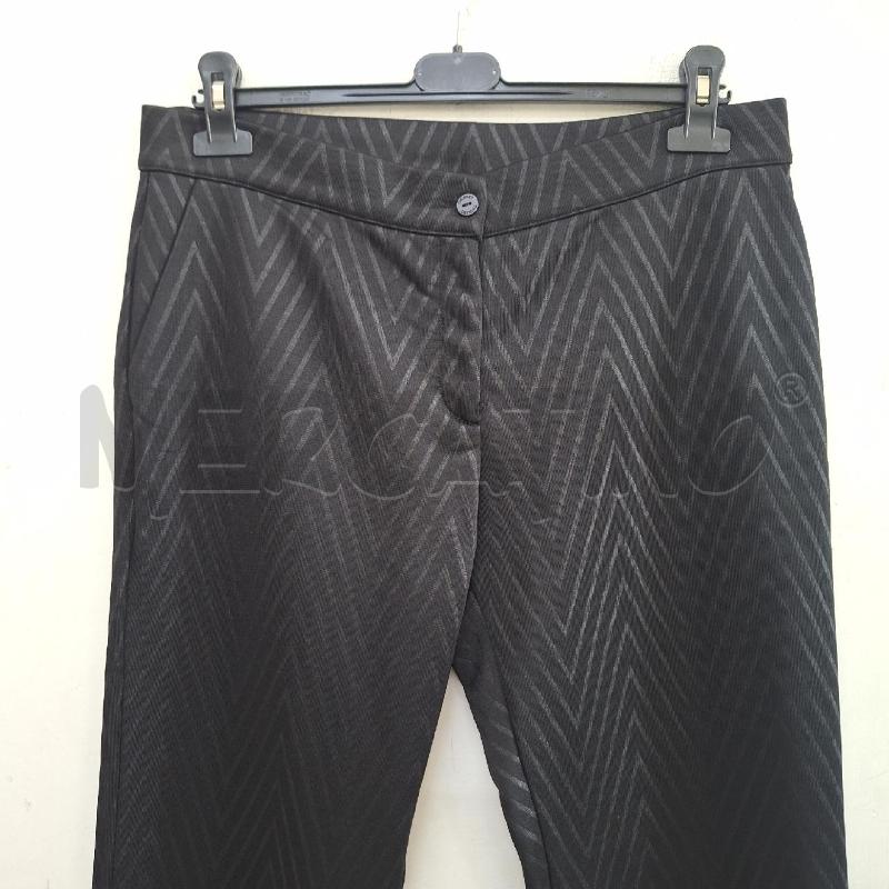PANTALONE DONNA TWIN-SET NERO ZIGZAG | Mercatino dell'Usato Ottaviano 2