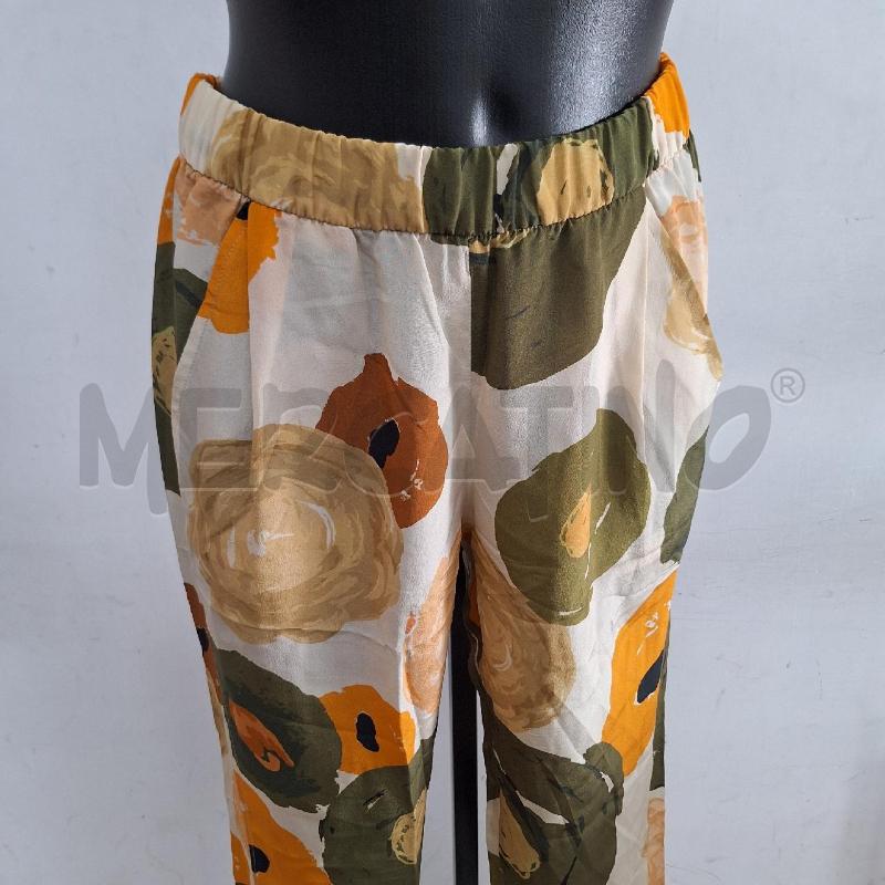 PANTALONE DONNA VIA MASINI BEIGE VERDE | Mercatino dell'Usato Ottaviano 2