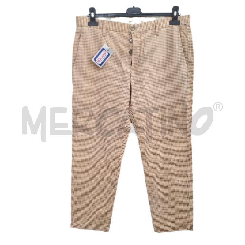 PANTALONE UOMO BRIGLIA QUADRETTI ARANCIONE | Mercatino dell'Usato Ottaviano 1