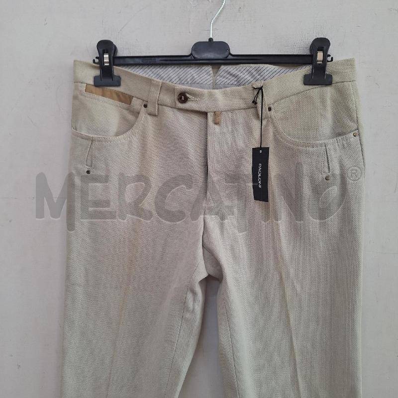 PANTALONE UOMO PAOLONI BEIGE NUOVO | Mercatino dell'Usato Ottaviano 2