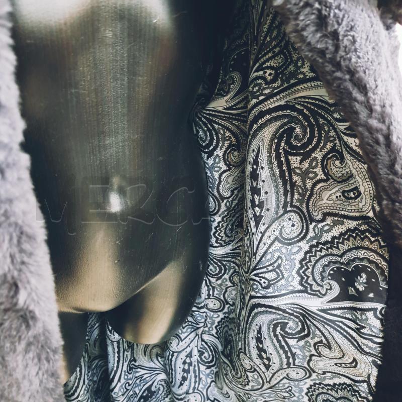 PELLICCIA DONNA LUNGO PELO CORTO GRIGIO SCURO  | Mercatino dell'Usato Ottaviano 3