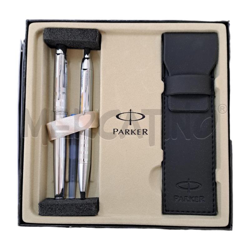 PENNA STILOGRAFICA + SFERA PARKER SILVER CONFEZIONE  | Mercatino dell'Usato Ottaviano 1