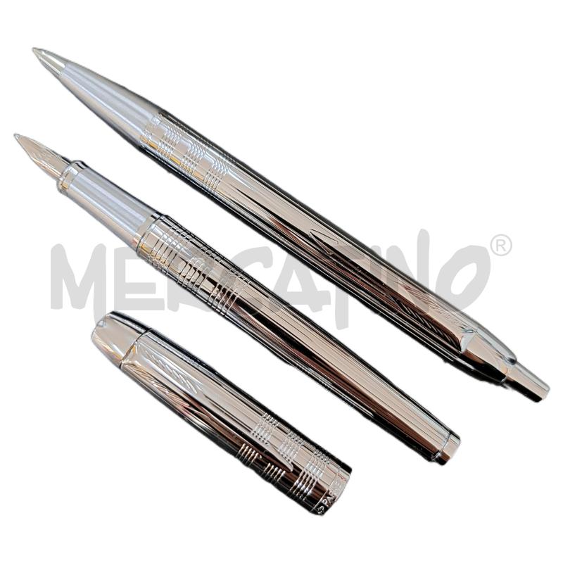PENNA STILOGRAFICA + SFERA PARKER SILVER CONFEZIONE  | Mercatino dell'Usato Ottaviano 2