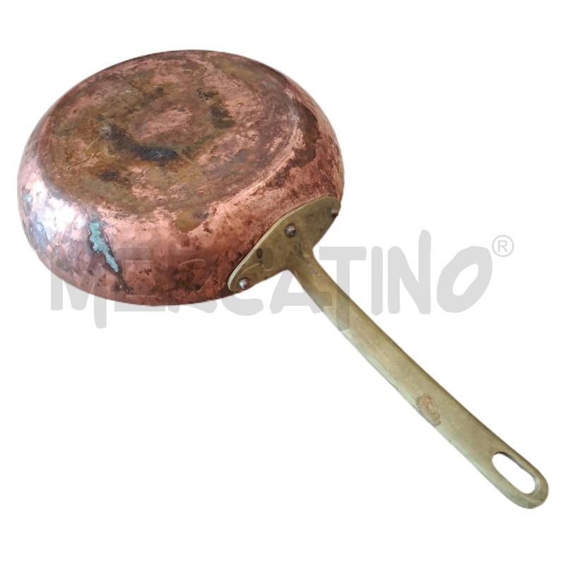 PENTOLA / PADELLA PICCOLA MANICO OTTONATA - 22 CM. | Mercatino dell'Usato Ottaviano 3