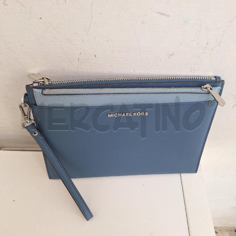POCHETTE MICHAEL KORS CELESTE BLU  | Mercatino dell'Usato Ottaviano 2