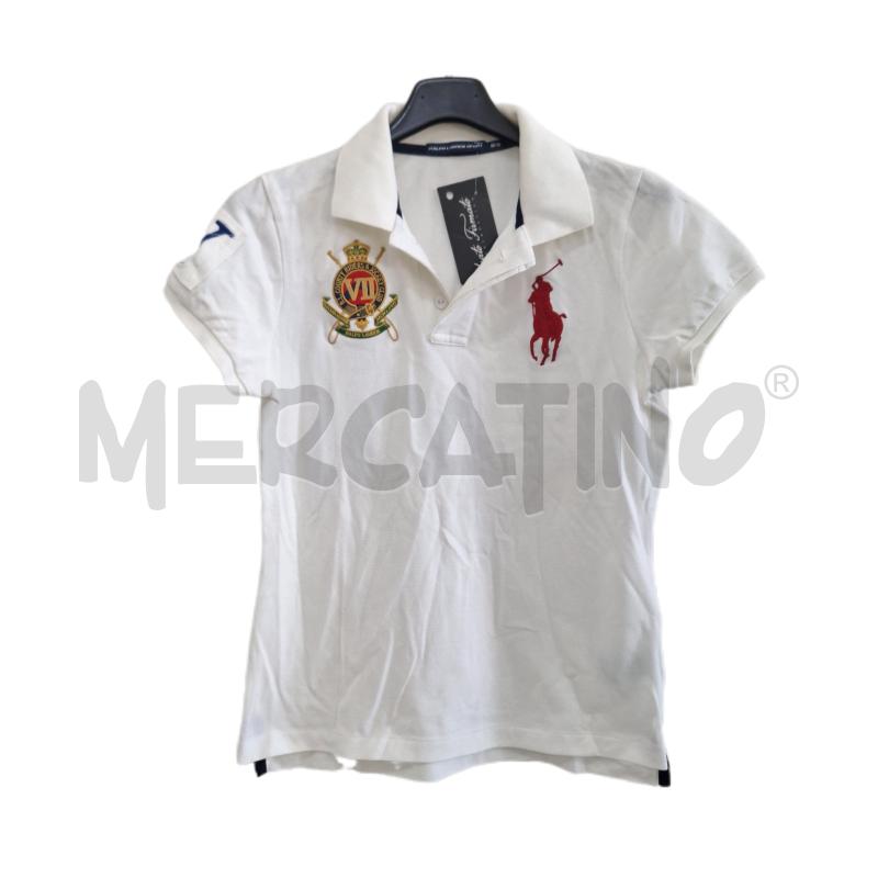 POLO DONNA RALPH LAUREN SPORT BIANCO BLU | Mercatino dell'Usato Ottaviano 1