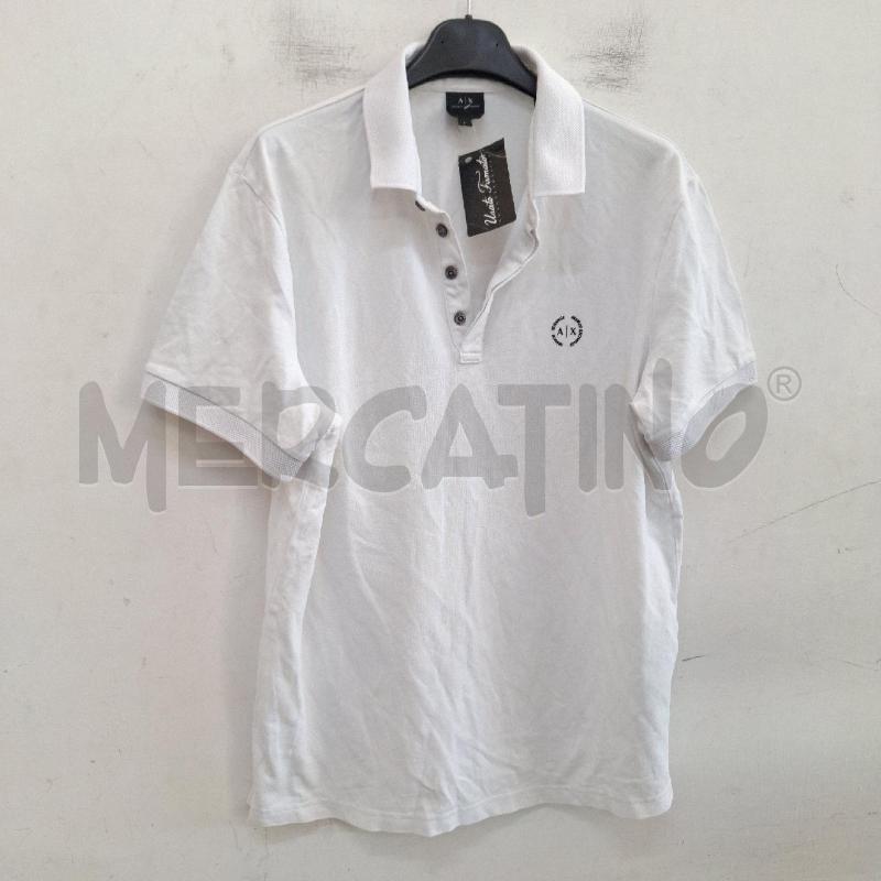 POLO UOMO ARMANI EXCHANGE BIANCO  | Mercatino dell'Usato Ottaviano 2