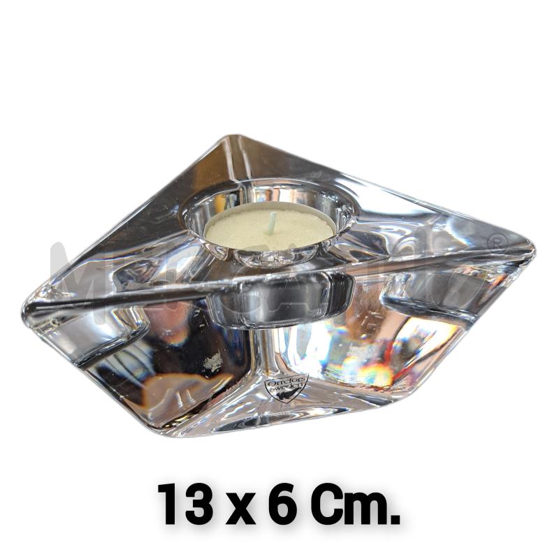 PORTA CANDELA ORREFORS SWEDEN CRISTAL  | Mercatino dell'Usato Ottaviano 1
