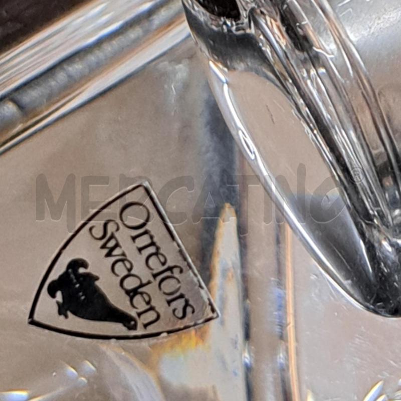 PORTA CANDELA ORREFORS SWEDEN CRISTAL  | Mercatino dell'Usato Ottaviano 3