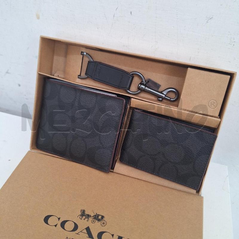 PORTA FOGLIO COACH BOX SET NERO | Mercatino dell'Usato Ottaviano 2