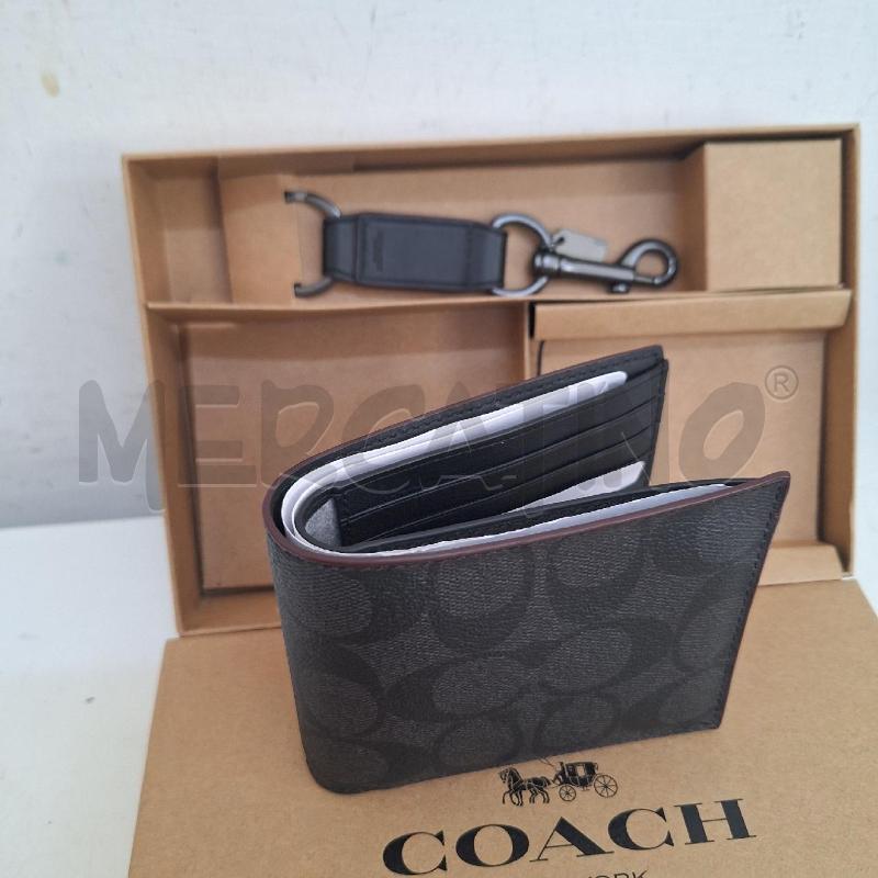 PORTA FOGLIO COACH BOX SET NERO | Mercatino dell'Usato Ottaviano 5