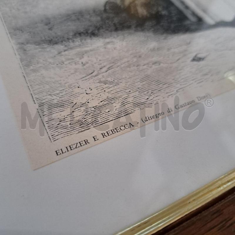 QUADRETTO GUSTAVO DORÉ ELIEZER E REBECCA  | Mercatino dell'Usato Ottaviano 3