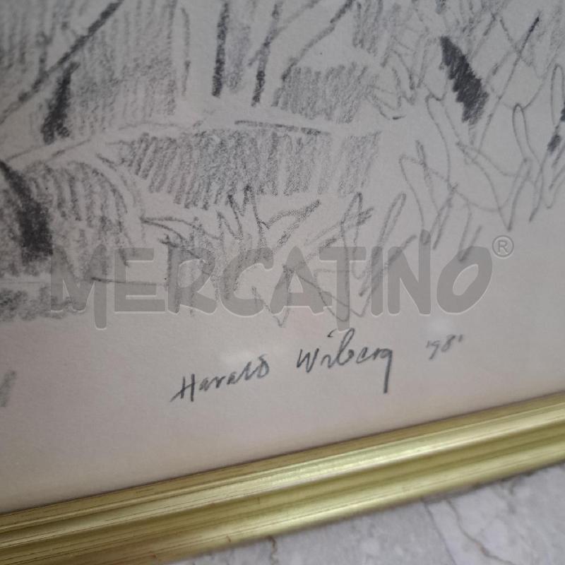 QUADRO / STAMPA ALCE IN NATURA HARALD WIBERG 1981 | Mercatino dell'Usato Ottaviano 3
