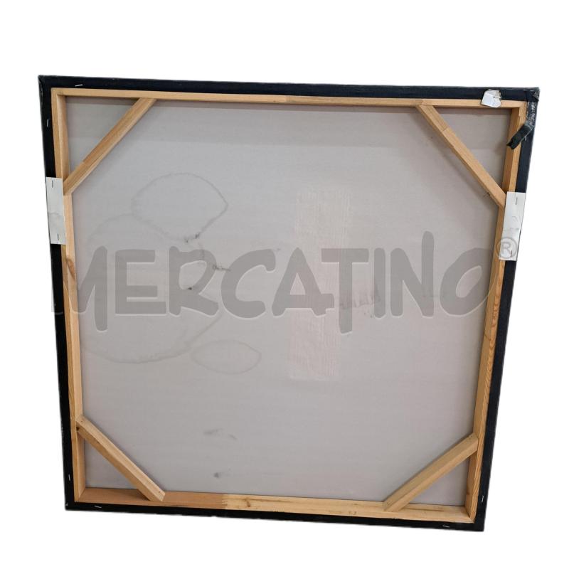 QUADRO ASTRATTO TELA DIPINTO NERO - 70 CM. | Mercatino dell'Usato Ottaviano 2