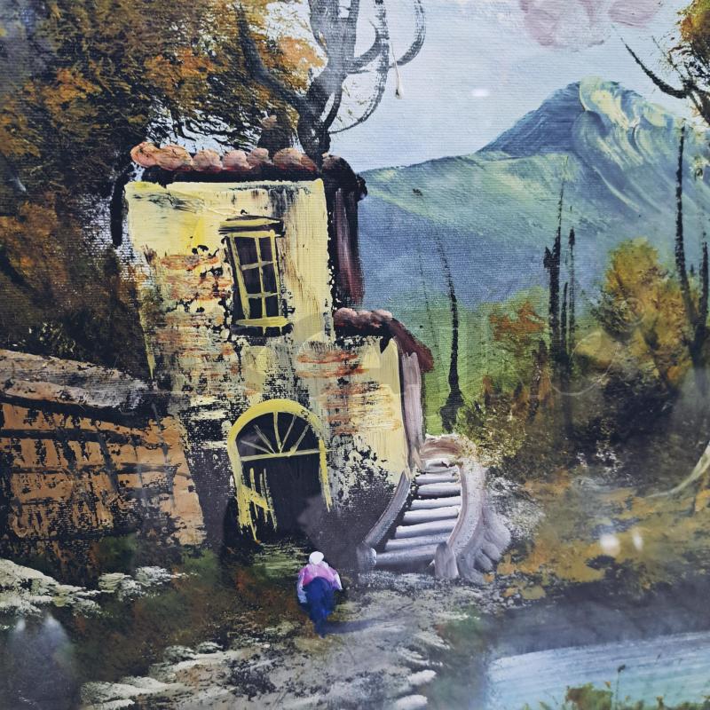 QUADRO BORGO VECCHIO CORNICE DORATA  | Mercatino dell'Usato Ottaviano 3