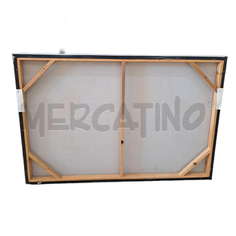 QUADRO TELA DIPINTO 3 GALLI - 90 X 60 CM.  | Mercatino dell'Usato Ottaviano 2