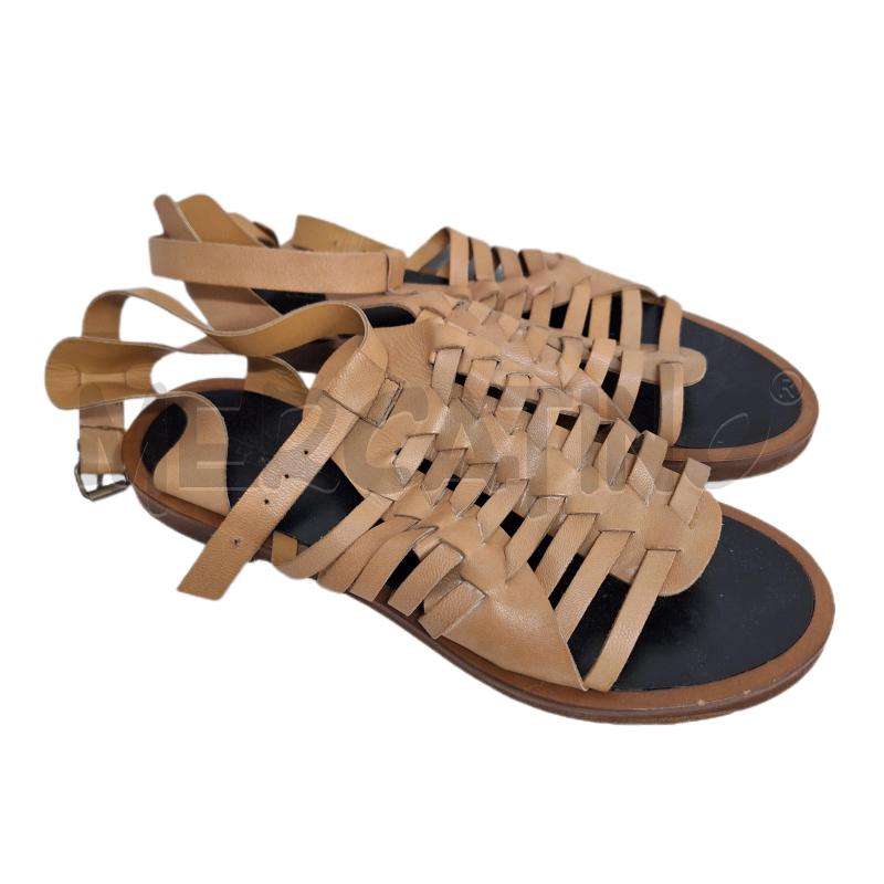 SANDALI DONNA CHIARINI BEIGE PELLE | Mercatino dell'Usato Ottaviano 1