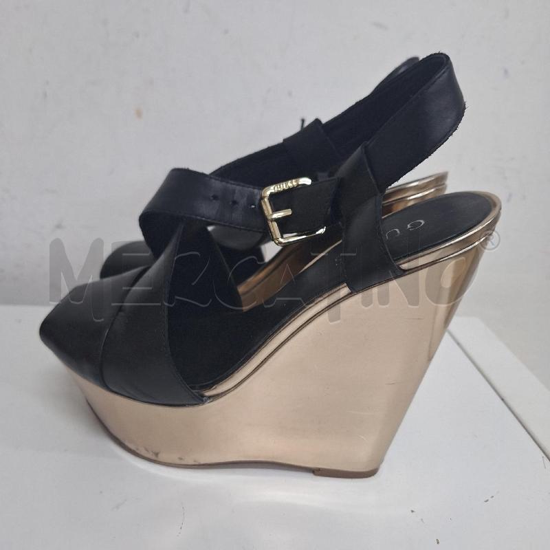 SANDALI DONNA GUESS NERO ZEPPA | Mercatino dell'Usato Ottaviano 3