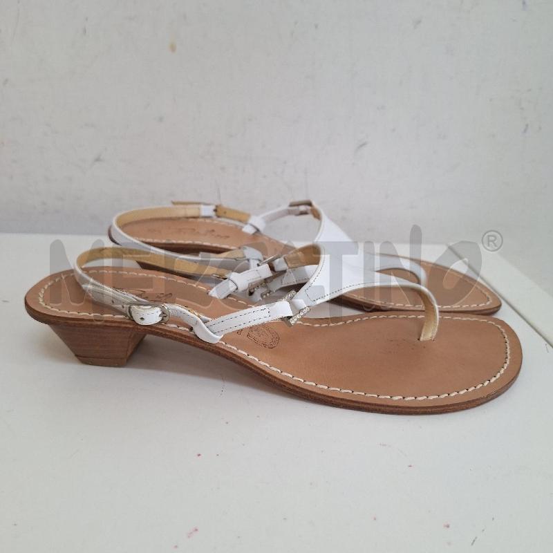 SANDALI DONNA POSITANO BIANCO INFRADITO | Mercatino dell'Usato Ottaviano 2