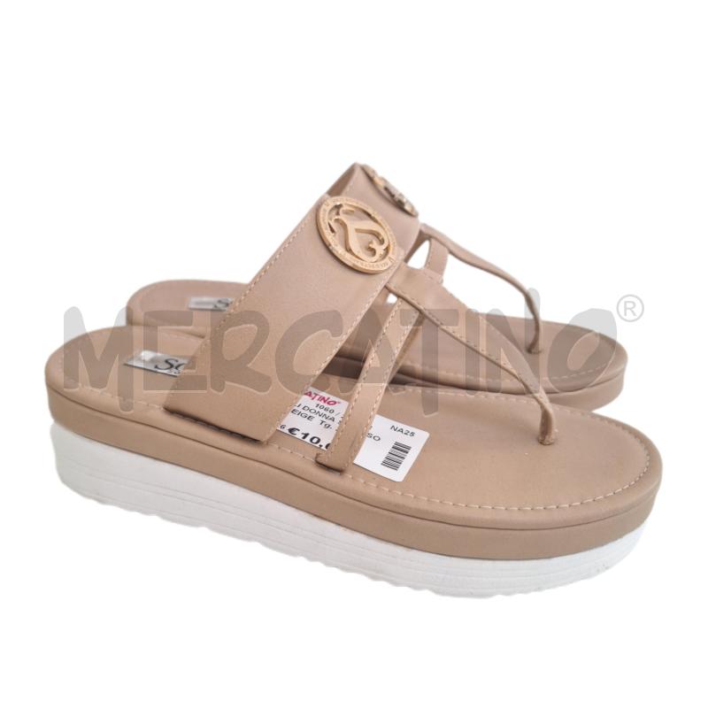 SANDALI DONNA SOLO SOPRANI BEIGE | Mercatino dell'Usato Ottaviano 1