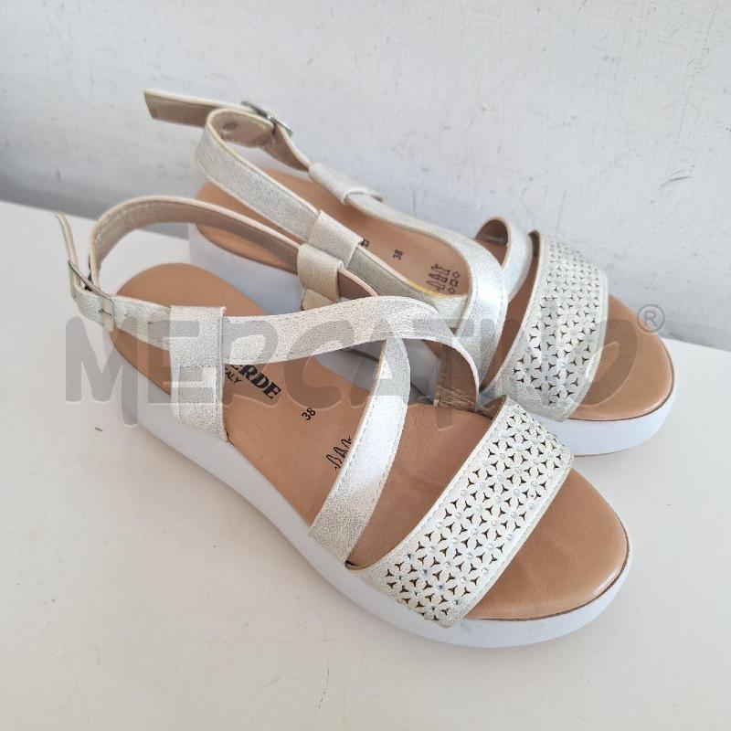 SANDALI DONNA VALLEVERDE STRASS SUOLA BIANCO | Mercatino dell'Usato Ottaviano 2
