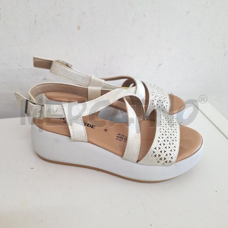 SANDALI DONNA VALLEVERDE STRASS SUOLA BIANCO | Mercatino dell'Usato Ottaviano 3
