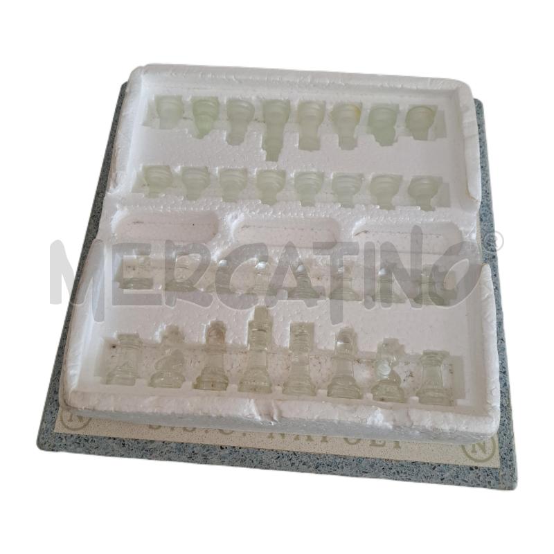 SCACCHIERA MARMO GRANITO S.S.C. NAPOLI PEDINE VETRO  | Mercatino dell'Usato Ottaviano 2