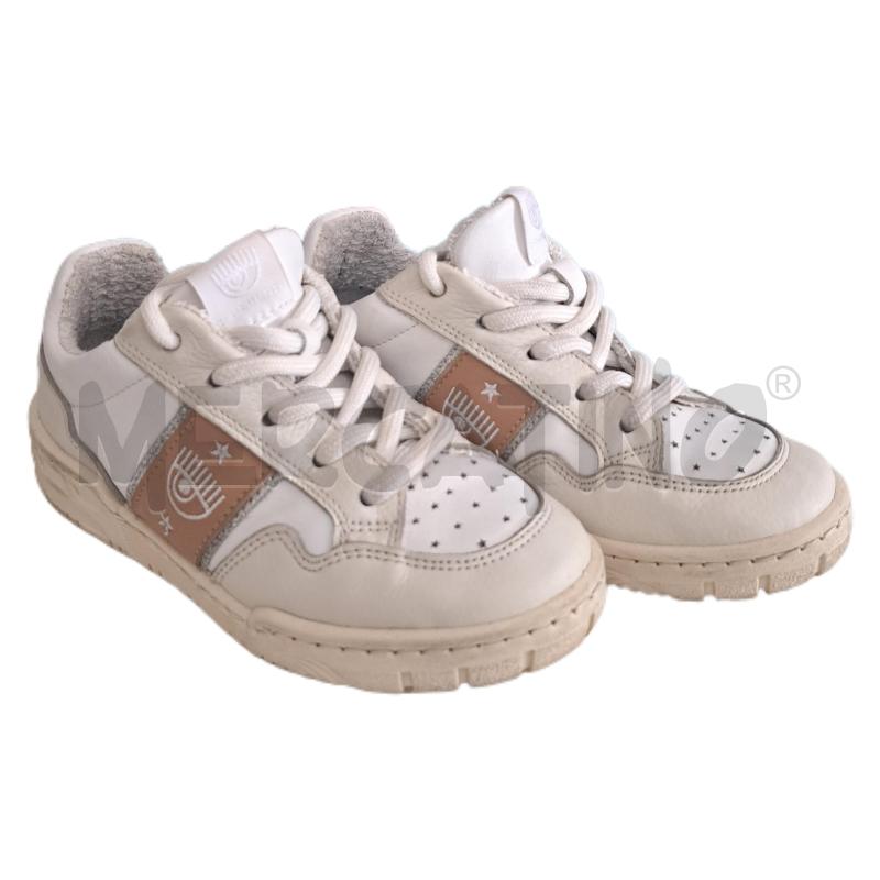 SCARPE BAMBINA CHIARA FERRAGNI BIANCO MARRONE | Mercatino dell'Usato Ottaviano 1