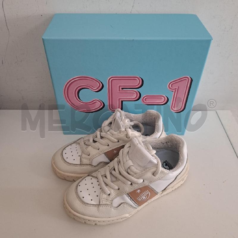 SCARPE BAMBINA CHIARA FERRAGNI BIANCO MARRONE | Mercatino dell'Usato Ottaviano 2
