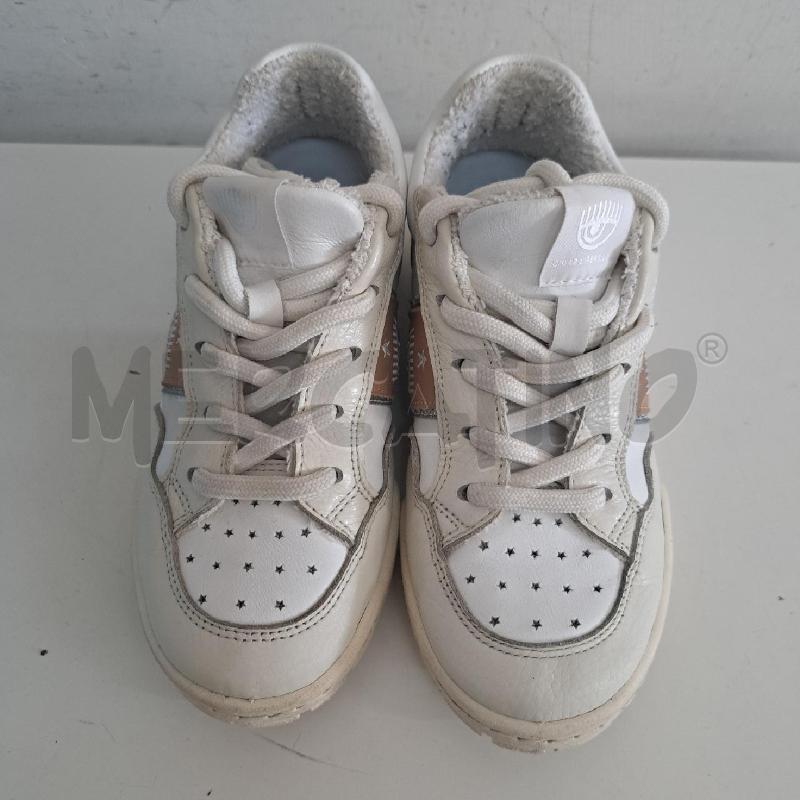 SCARPE BAMBINA CHIARA FERRAGNI BIANCO MARRONE | Mercatino dell'Usato Ottaviano 5