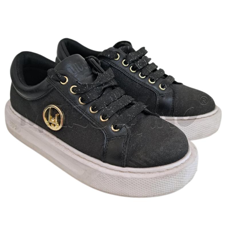 SCARPE BAMBINA LIU-JO NERO LAMINATO | Mercatino dell'Usato Ottaviano 1