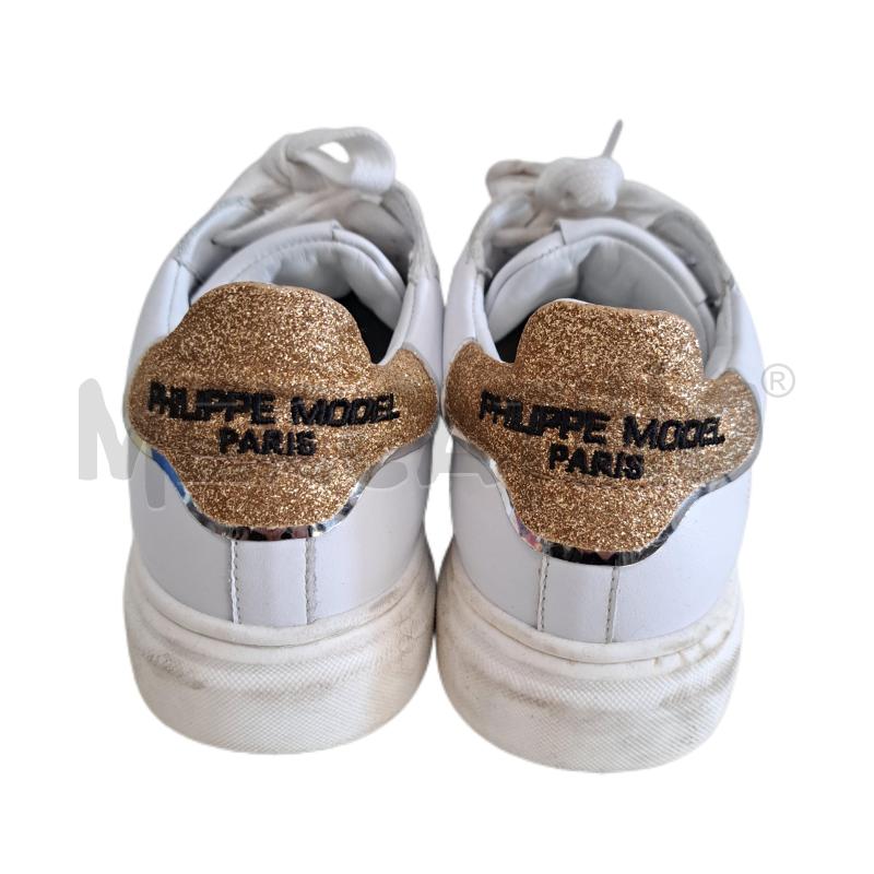SCARPE BAMBINA PHILIPPE MODEL BIANCO DORATO | Mercatino dell'Usato Ottaviano 4