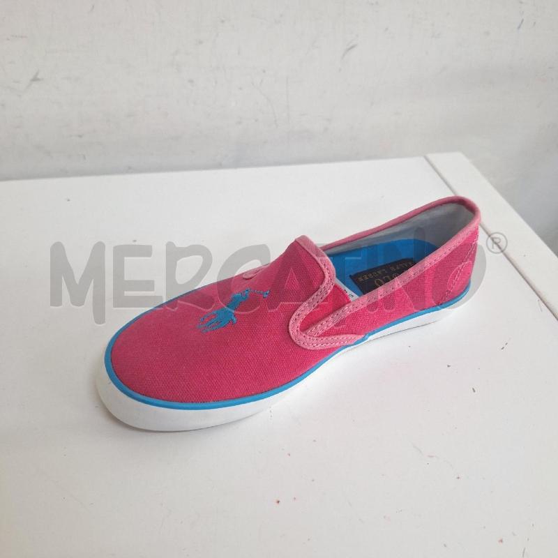 SCARPE BAMBINA POLO RALPH LAUREN FUCSIA AZZURRO | Mercatino dell'Usato Ottaviano 2