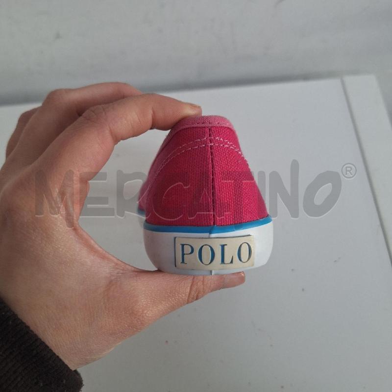 SCARPE BAMBINA POLO RALPH LAUREN FUCSIA AZZURRO | Mercatino dell'Usato Ottaviano 4