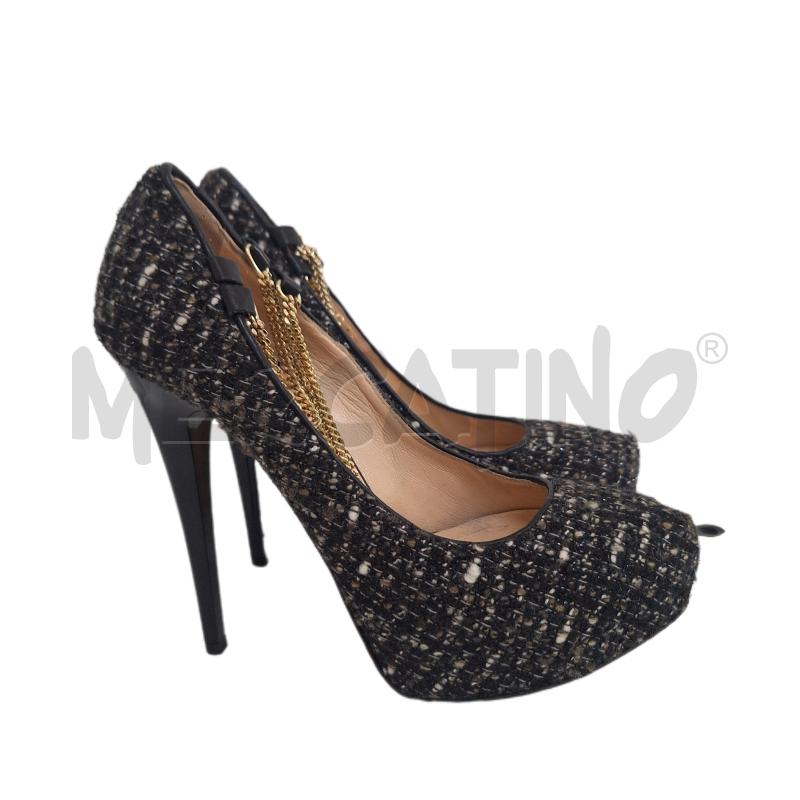 SCARPE DONNA CELYN B ELISABETTA FRANCHI BOUCLÈ NERO | Mercatino dell'Usato Ottaviano 1
