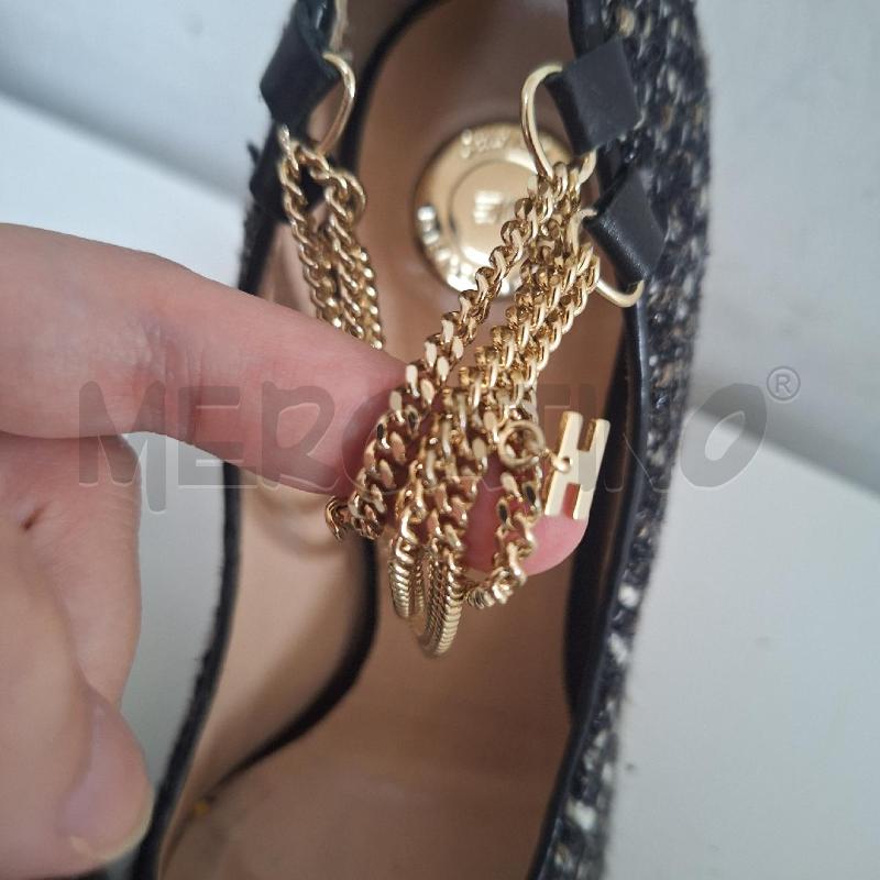 SCARPE DONNA CELYN B ELISABETTA FRANCHI BOUCLÈ NERO | Mercatino dell'Usato Ottaviano 3