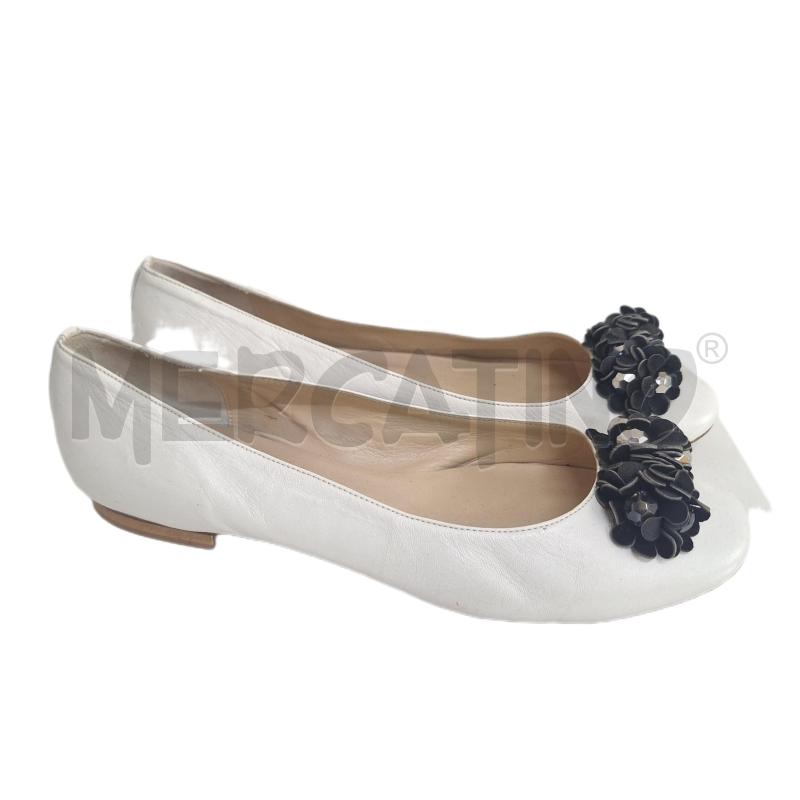 SCARPE DONNA COCCINELLE BALLERINE BIANCO  | Mercatino dell'Usato Ottaviano 1