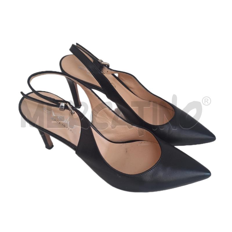 SCARPE DONNA EVALUNA NERO TACCO | Mercatino dell'Usato Ottaviano 1