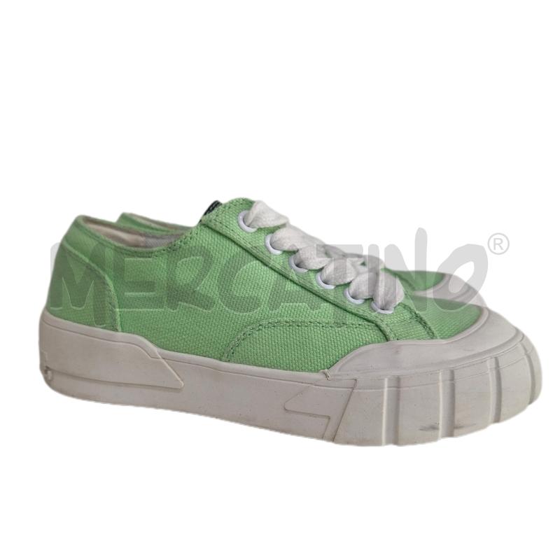 SCARPE DONNA GAELLE VERDE TELA | Mercatino dell'Usato Ottaviano 1