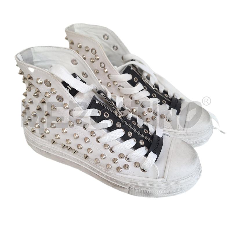 SCARPE DONNA GIOSELIN BIANCO BORCHIE | Mercatino dell'Usato Ottaviano 1