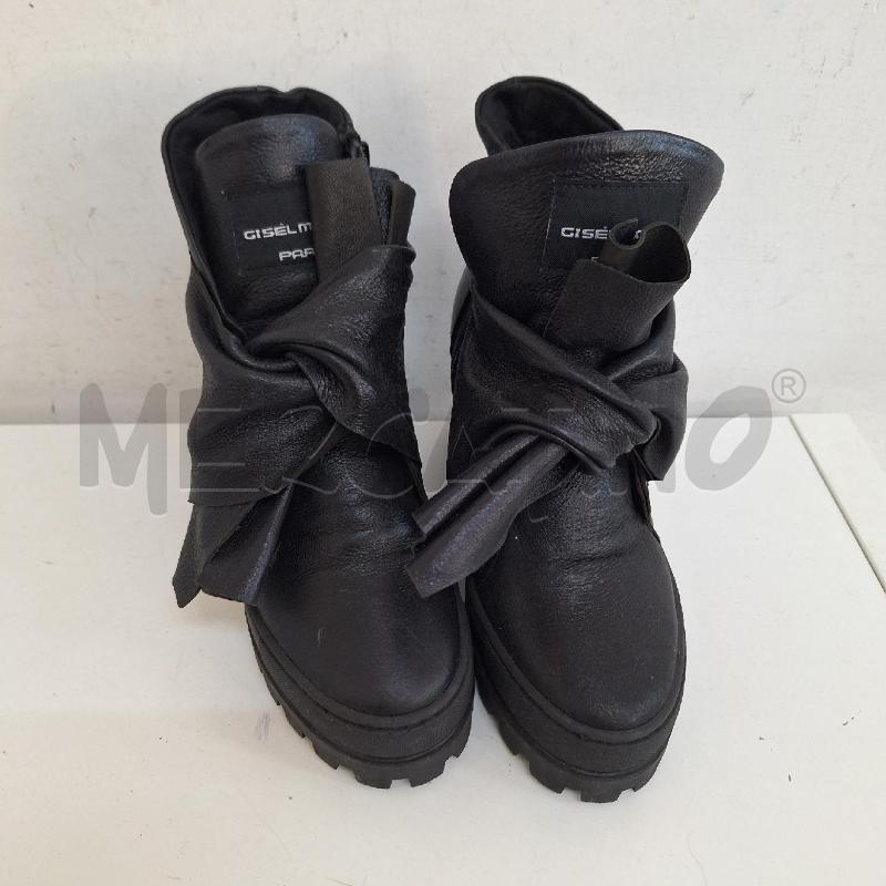 SCARPE DONNA GISEL MOIRE NERO VERA PELLE ZEPPA | Mercatino dell'Usato Ottaviano 2