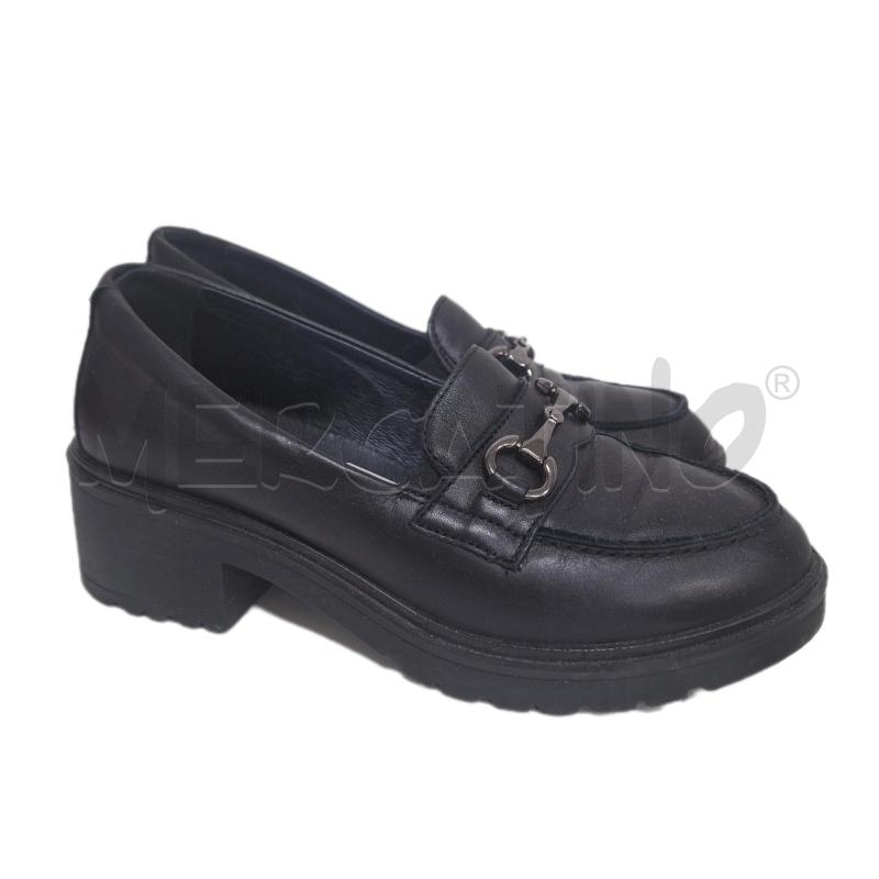 SCARPE DONNA IGI&CO MOCASSINO TACCO NERO | Mercatino dell'Usato Ottaviano 1